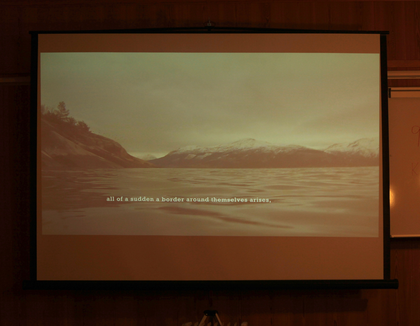 screening of the video essay The Gap