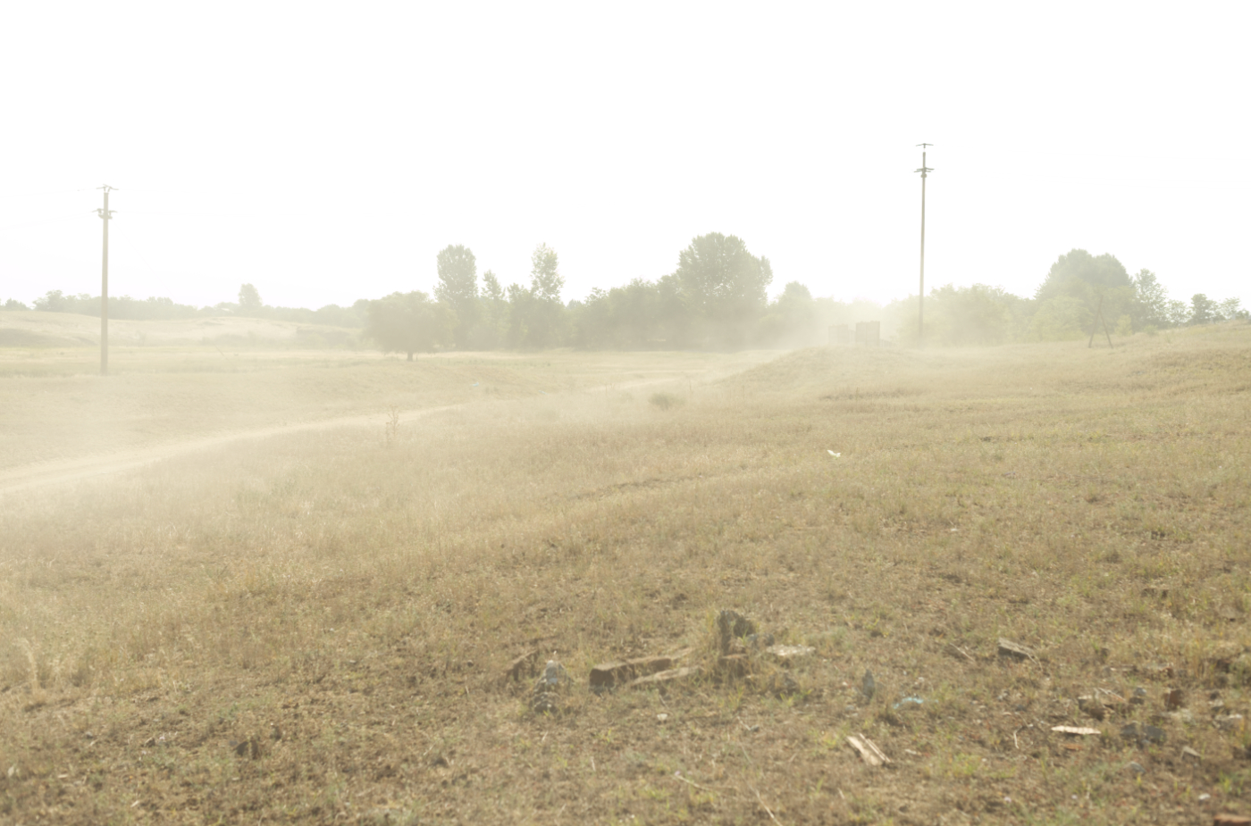 drawing of a barren landscape